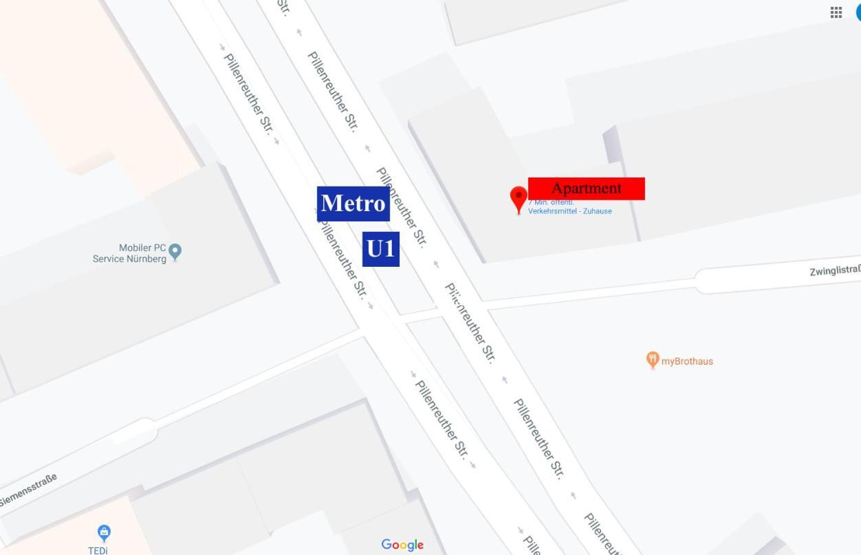 נירנברג Apartment, Messe 5 Min., City 3 Min., Wifi מראה חיצוני תמונה